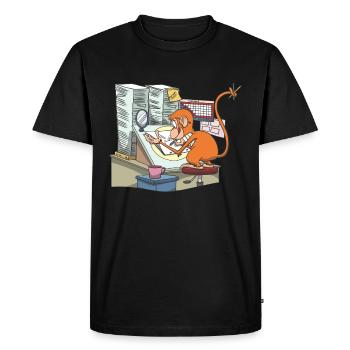 Animator animation animator - Men's Premium Organic T-Shirt - black - Front - Nico (187cm)