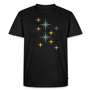 Stars - T-shirt Premium bio Homme - noir - Devant - Nico (187cm)