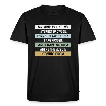 Meme Idée de cadeau Nerd Cadeau Internet Drôle - T-shirt Premium bio Homme - noir - Devant - Nico (187cm)
