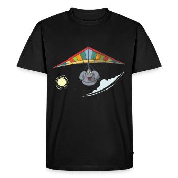 Hang Glider Glider Hang Glider Hippo - Men's Premium Organic T-Shirt - black - Front - Nico (187cm)