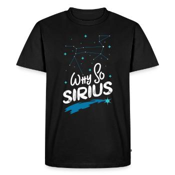 SPACE / CONSTELLATION : Why So Sirius Poison - T-shirt Premium bio Homme - noir - Devant - Nico (187cm)
