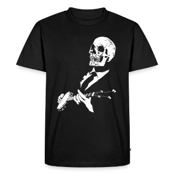 Cadeau de musicien banjo squelette pour musiciens - T-shirt Premium bio Homme - noir - Devant - Nico (187cm)
