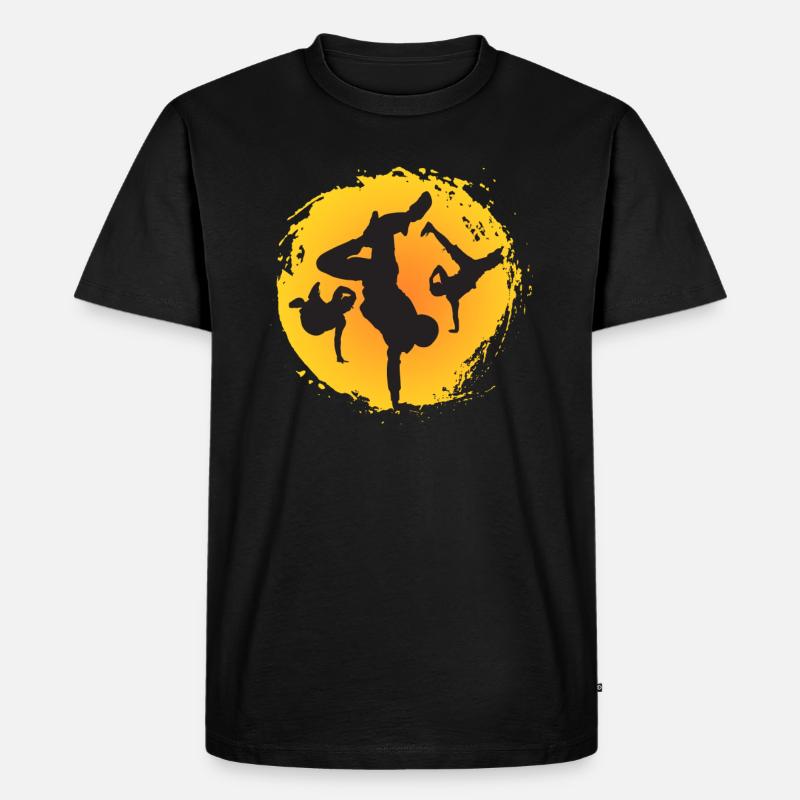 Breakdance. Cool. Sport. - Männer Premium Bio T-Shirt - Schwarz