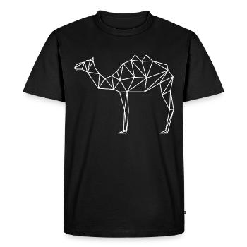 Camel polyart - T-shirt Premium bio Homme - noir - Devant - Nico (187cm)