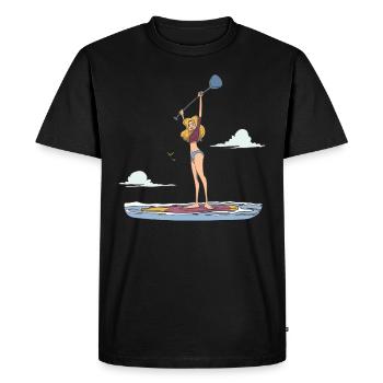 Standup Paddle Athlete - Men's Premium Organic T-Shirt - black - Front - Nico (187cm)