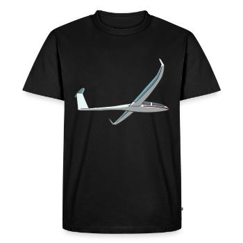 Segelflugzeug Flug Segelflug Segelflieger - Männer Premium Bio T-Shirt - Schwarz - Vorne - Nico (187cm)