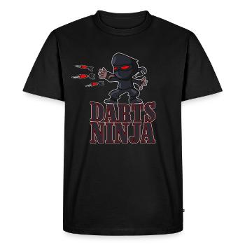 Fléchettes ninja - T-shirt Premium bio Homme - noir - Devant - Nico (187cm)