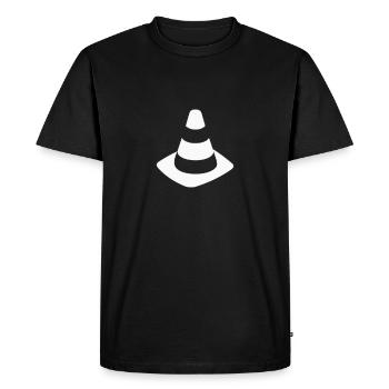 Cadeau de pylône de cône de signalisation - T-shirt Premium bio Homme - noir - Devant - Nico (187cm)