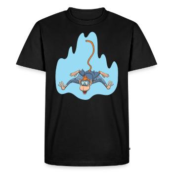 Wingsuit Voler singe - T-shirt Premium bio Homme - noir - Devant - Nico (187cm)