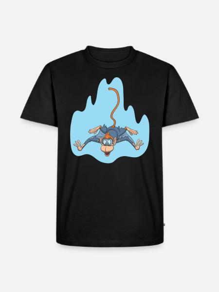 Wingsuit Flying Monkey Monkey - Men's Premium Organic T-Shirt - black