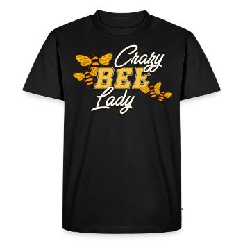 Abeille Crazy Lady - T-shirt Premium bio Homme - noir - Devant - Nico (187cm)