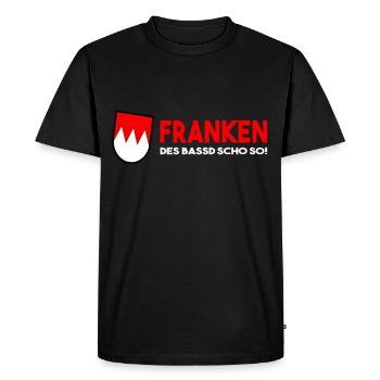 Franken Des Bassd Scho So - Männer Premium Bio T-Shirt - Schwarz - Vorne - Nico (187cm)