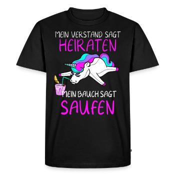 Bachelorette party - Men's Premium Organic T-Shirt - black - Front - Nico (187cm)