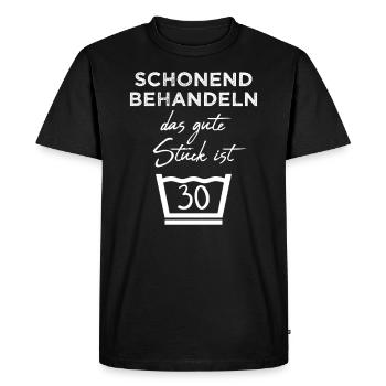 30. Geburtstag Geschenkidee Männer Geburtstag 30 - Männer Premium Bio T-Shirt - Schwarz - Vorne - Nico (187cm)
