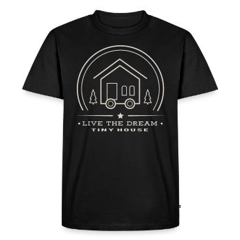 Petite maison - T-shirt Premium bio Homme - noir - Devant - Nico (187cm)