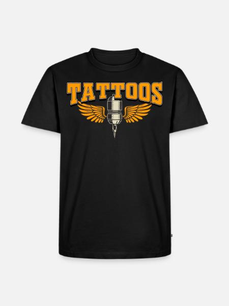 tattoo needle - Men's Premium Organic T-Shirt - black