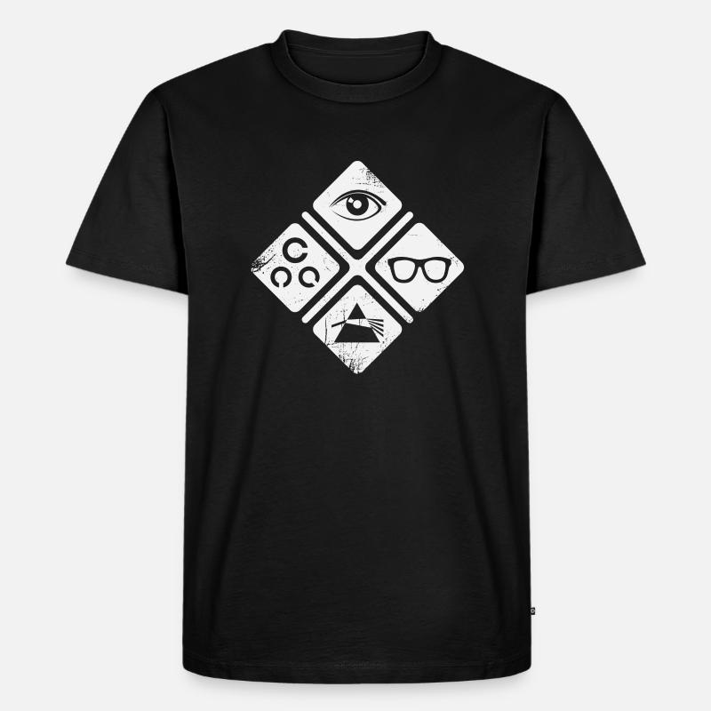 Orthoptist Optiker Beruf Geschenk - Männer Premium Bio T-Shirt - Schwarz