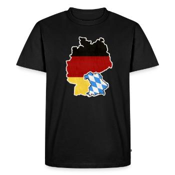 Germany state Bavaria - Men's Premium Organic T-Shirt - black - Front - Nico (187cm)
