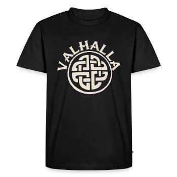 Valhalla Viking Knots Symbole du nœud Viking - T-shirt Premium bio Homme - noir - Devant - Nico (187cm)