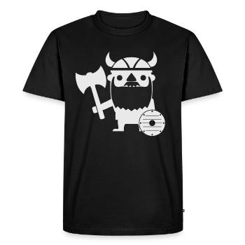 Viking Vikings - Men's Premium Organic T-Shirt - black - Front - Nico (187cm)