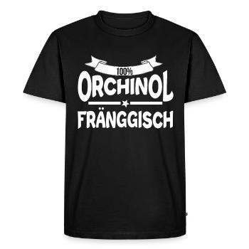 Franken Fränkisch - Männer Premium Bio T-Shirt - Schwarz - Vorne - Nico (187cm)