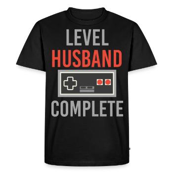 Husband wedding - Men's Premium Organic T-Shirt - black - Front - Nico (187cm)