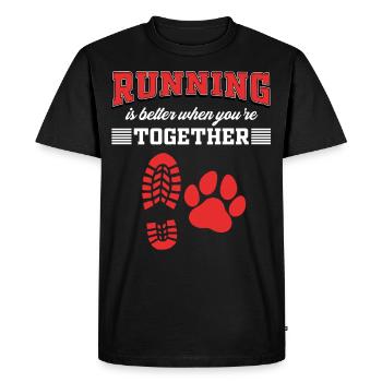 Sports canins, canicross - T-shirt Premium bio Homme - noir - Devant - Nico (187cm)