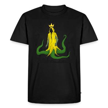 king in yellow square - Men's Premium Organic T-Shirt - black - Front - Nico (187cm)