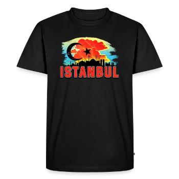 Istanbul - T-shirt Premium bio Homme - noir - Devant - Nico (187cm)