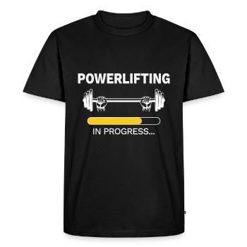 Powerlifting powerlifting weightlifting gift - Men's Premium Organic T-Shirt - black - Front - Nico (187cm)