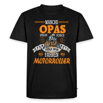 Cooles Opa Geschenkidee, Vatertag, Geburtstag - Männer Premium Bio T-Shirt - Schwarz - Vorne - Nico (187cm)