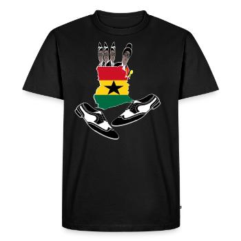 Coffin Dance,Coffin dance,Ghana Funeral Shoe Shirt - Men's Premium Organic T-Shirt - black - Front - Nico (187cm)