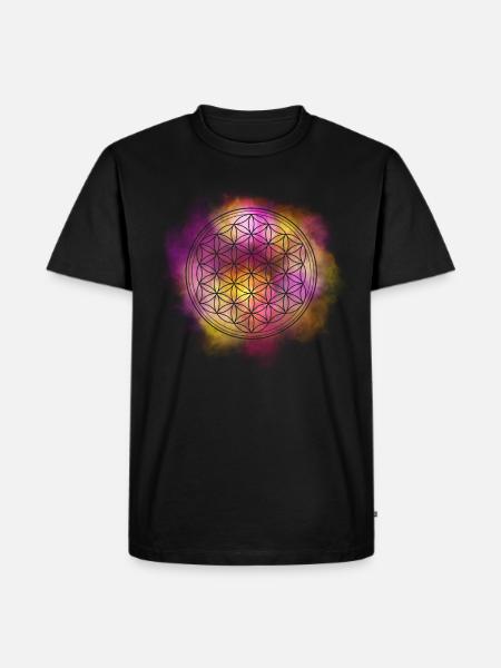 Fleur de vie mandala - T-shirt Premium bio Homme - noir