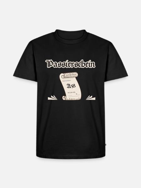 Passierschein A38 - Männer Premium Bio T-Shirt - Schwarz