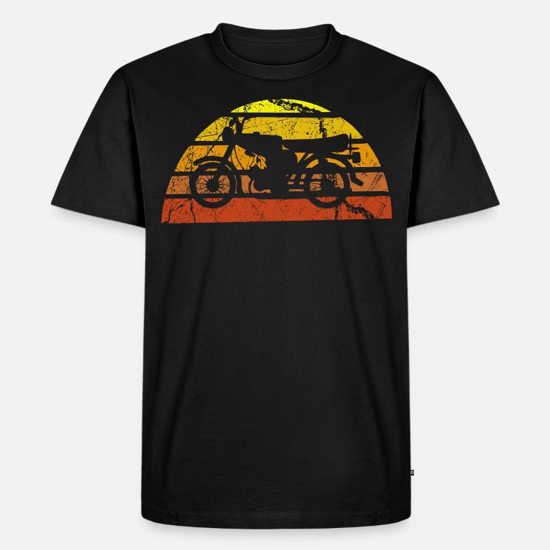 S51 Moped Oldtimer - Männer Premium Bio T-Shirt - Schwarz