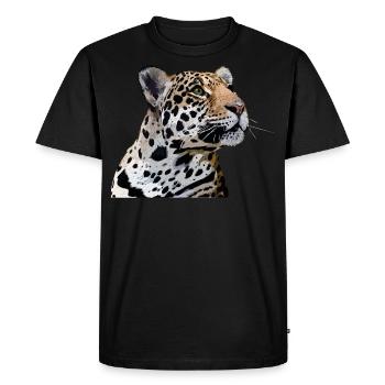 Jaguar - T-shirt Premium bio Homme - noir - Devant - Nico (187cm)