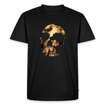 Skull Skulls 2 - Men's Premium Organic T-Shirt - black - Front - Nico (187cm)