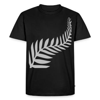 Plumes de plumes maories - T-shirt Premium bio Homme - noir - Devant - Nico (187cm)