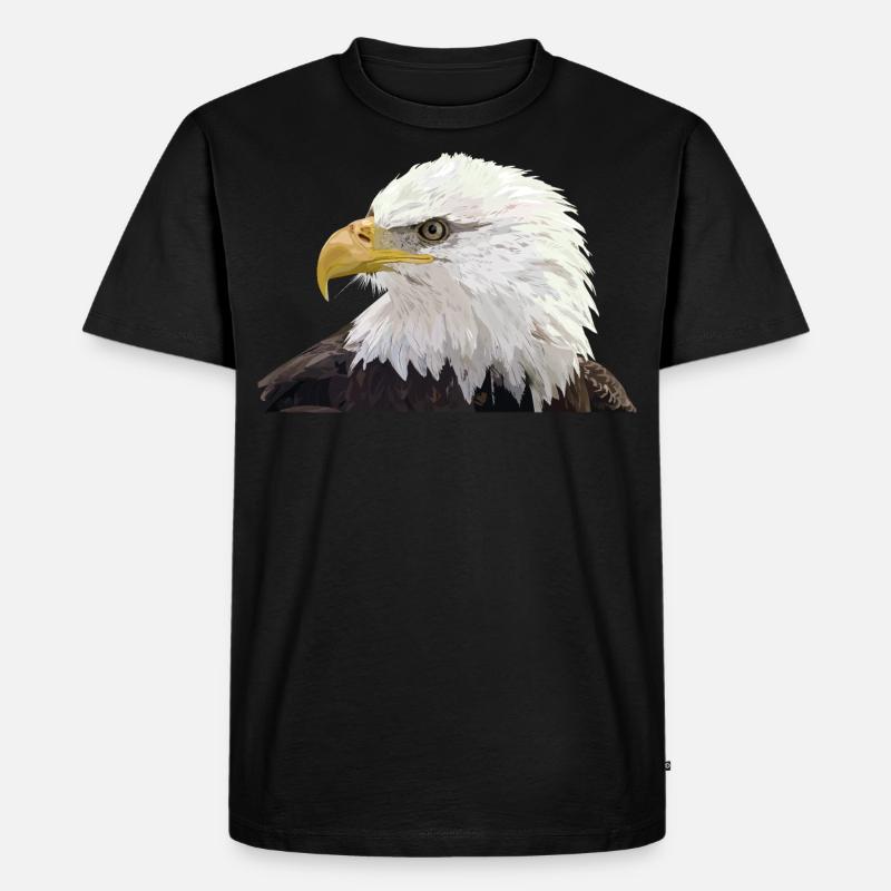 Bald eagle - Men's Premium Organic T-Shirt - black