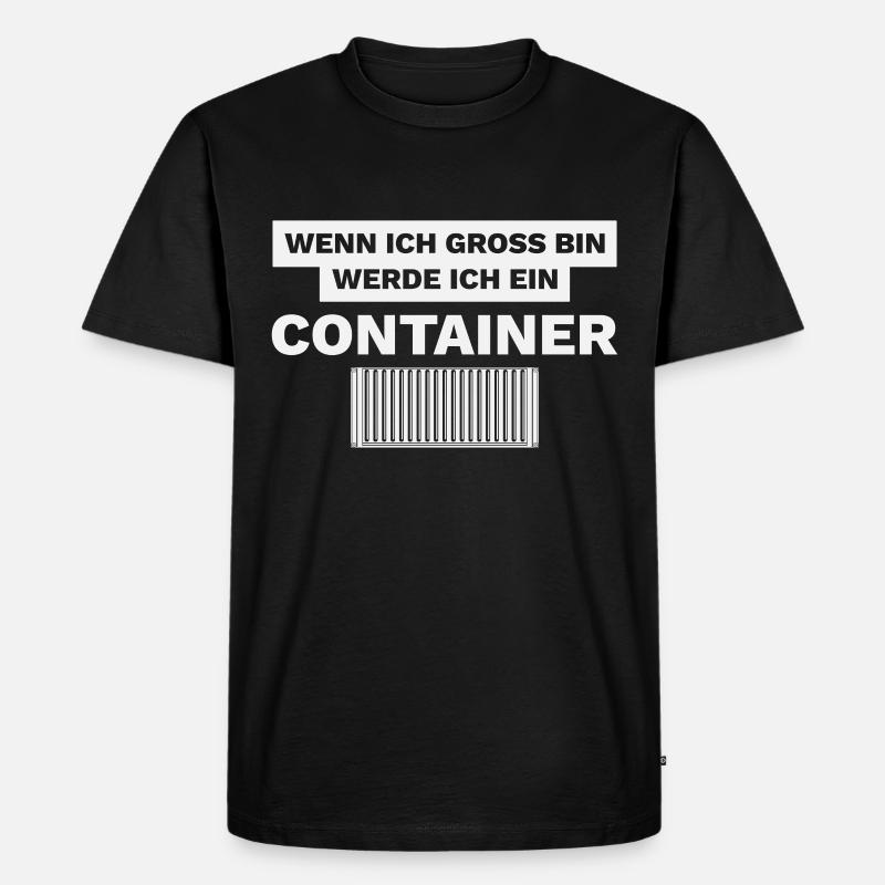 Container HO Modellbahn Spruch - Männer Premium Bio T-Shirt - Schwarz