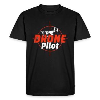 Drone Pilot - Pilote de drones - T-shirt Premium bio Homme - noir - Devant - Nico (187cm)