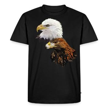 Aigles - T-shirt Premium bio Homme - noir - Devant - Nico (187cm)