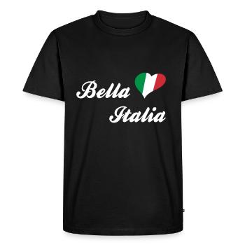 Mode de vie italien Bella Italia - T-shirt Premium bio Homme - noir - Devant - Nico (187cm)