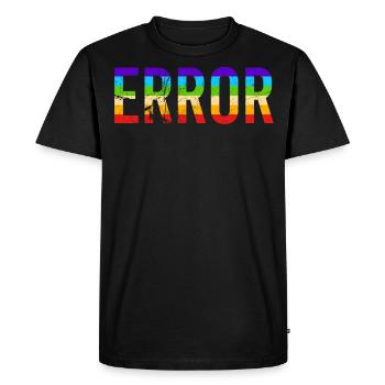 Trial and error - Men's Premium Organic T-Shirt - black - Front - Nico (187cm)