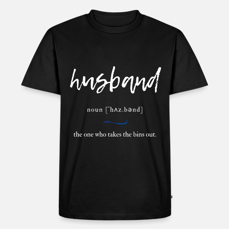 Husband (Ehemann) Convoluted Edition Black - Männer Premium Bio T-Shirt - Schwarz