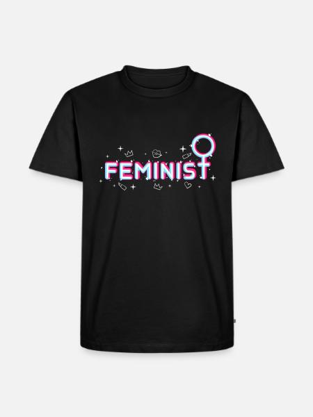 feminist - Herre Premium økologisk T-shirt - sort
