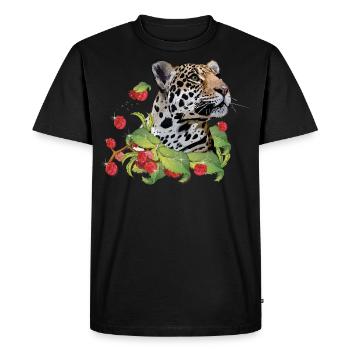 Jaguar - T-shirt Premium bio Homme - noir - Devant - Nico (187cm)