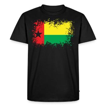 Guinée-Bissau idée cadeau guinée bissau - T-shirt Premium bio Homme - noir - Devant - Nico (187cm)