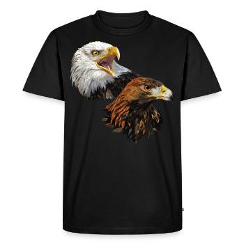 American Pigargo et Golden Eagle - T-shirt Premium bio Homme - noir - Devant - Nico (187cm)