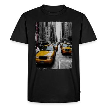 New York City Yellow Cab - T-shirt Premium bio Homme - noir - Devant - Nico (187cm)